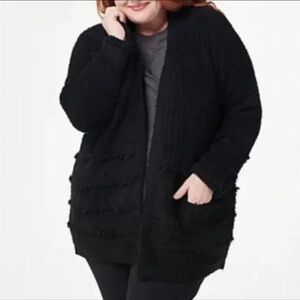 Barefoot Dreams Black Cardigan Sweater